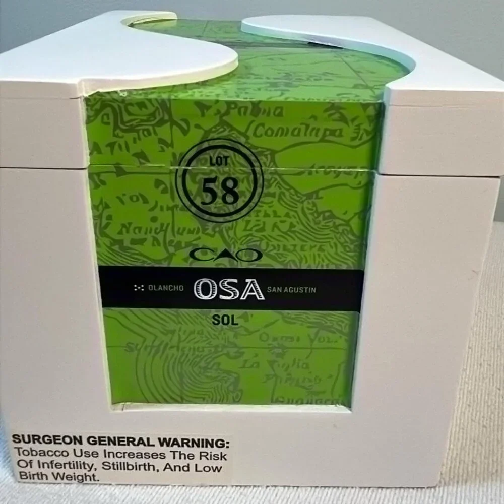 CAO OSA Lot 58 Empty Cigar Box From Honduras MCM Discontinued Hipster MadMen Mob